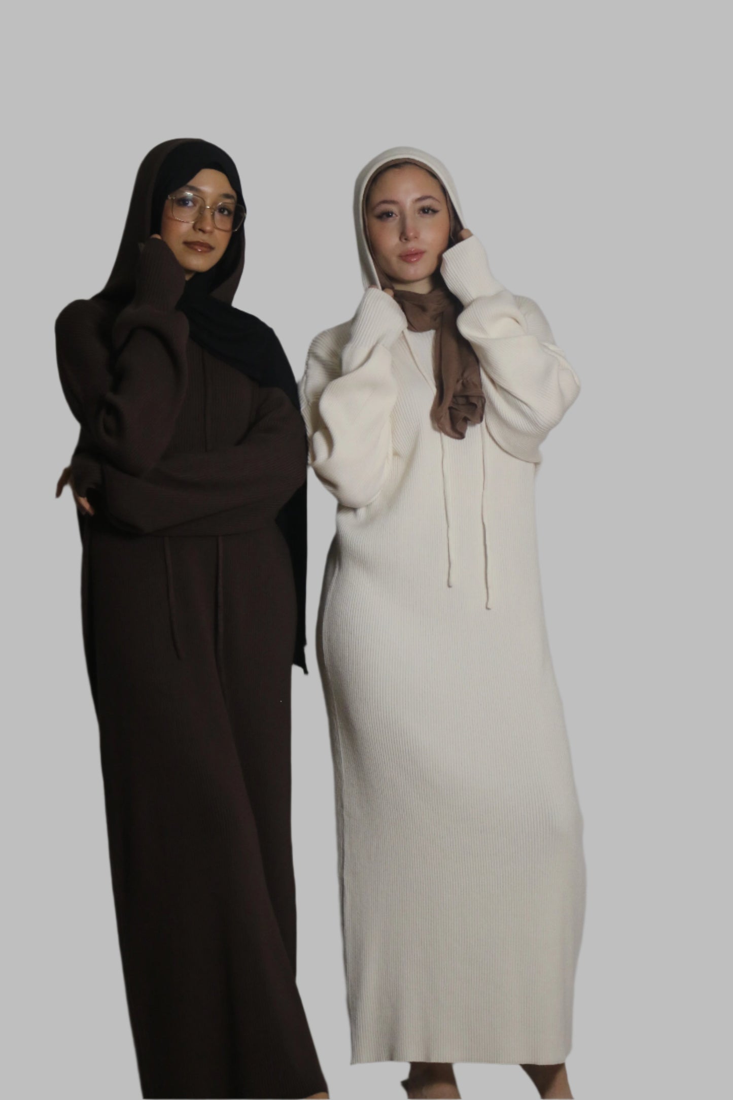 Cozy Hooded Sweater Dress