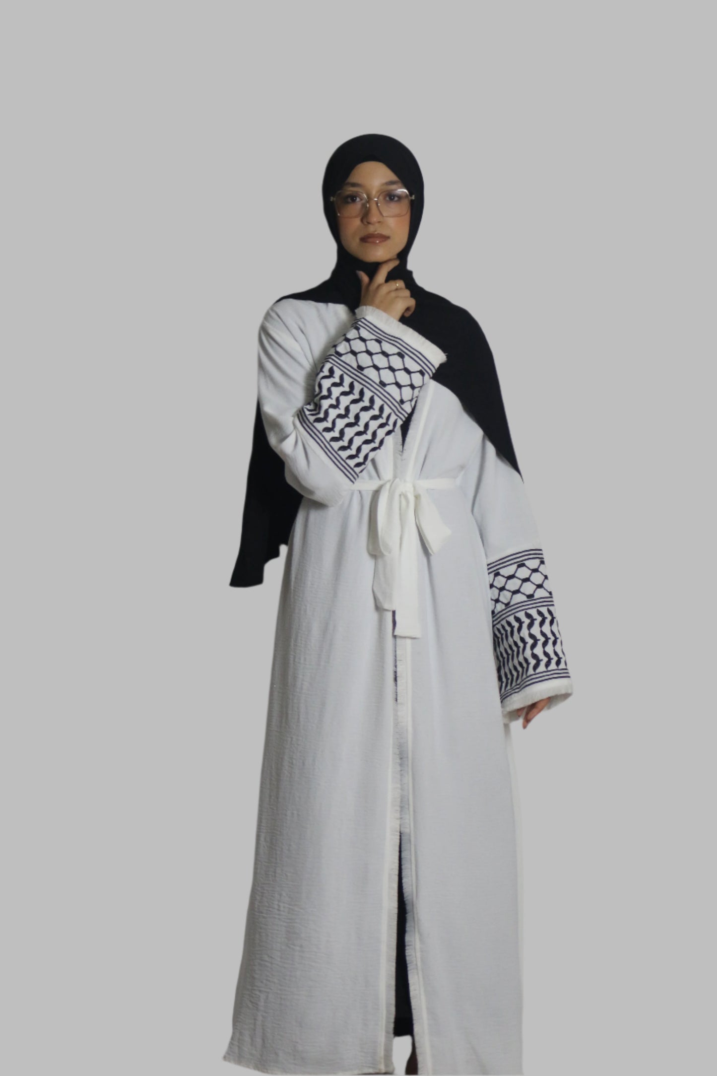 Elegant Keffiyeh Abaya