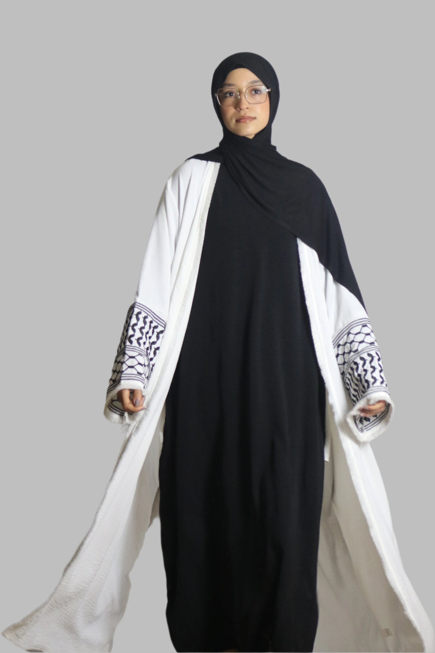 Elegant Keffiyeh Abaya
