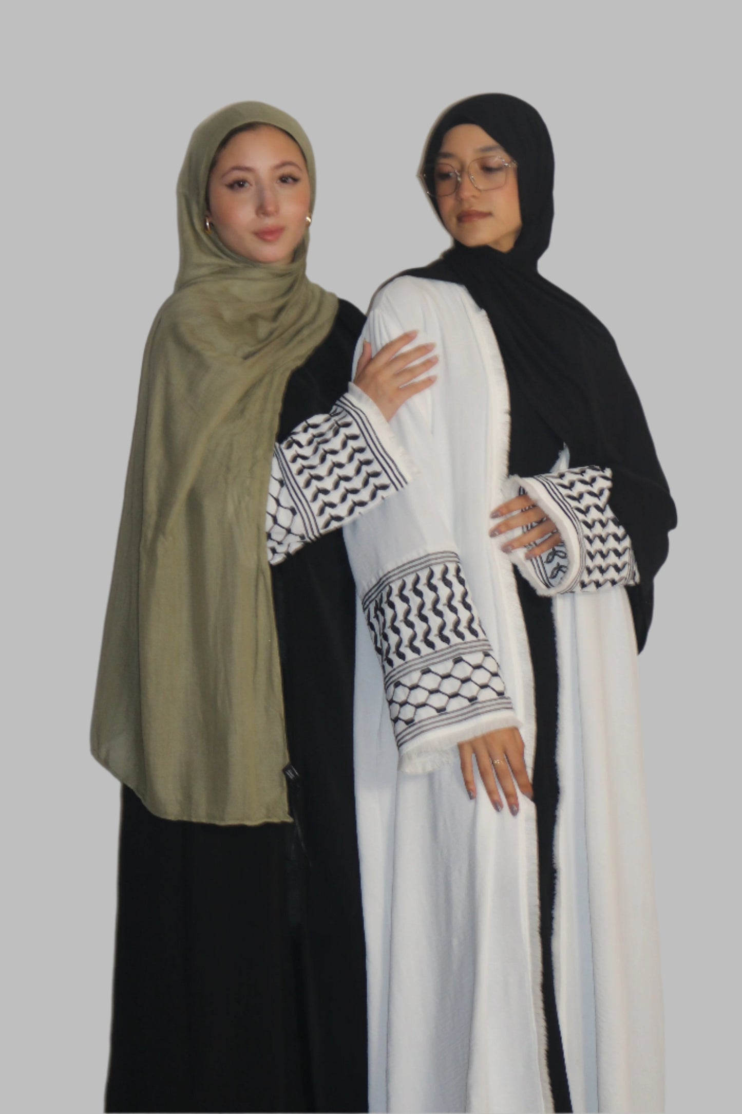 Elegant Keffiyeh Abaya