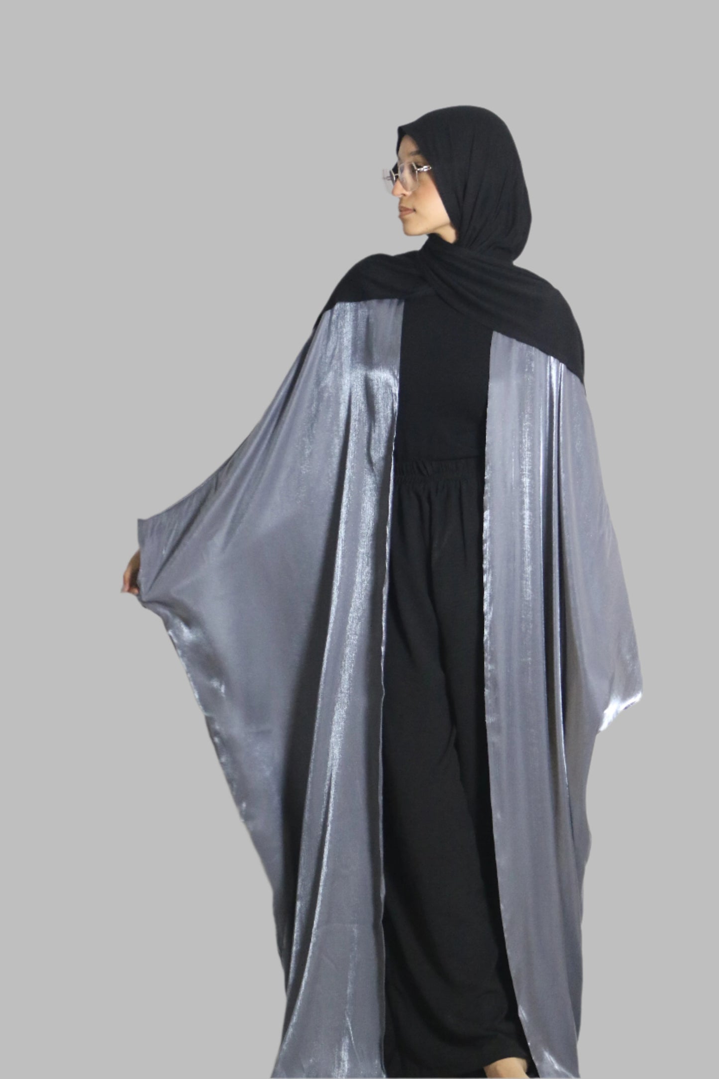 Shimmering Kimono Cape