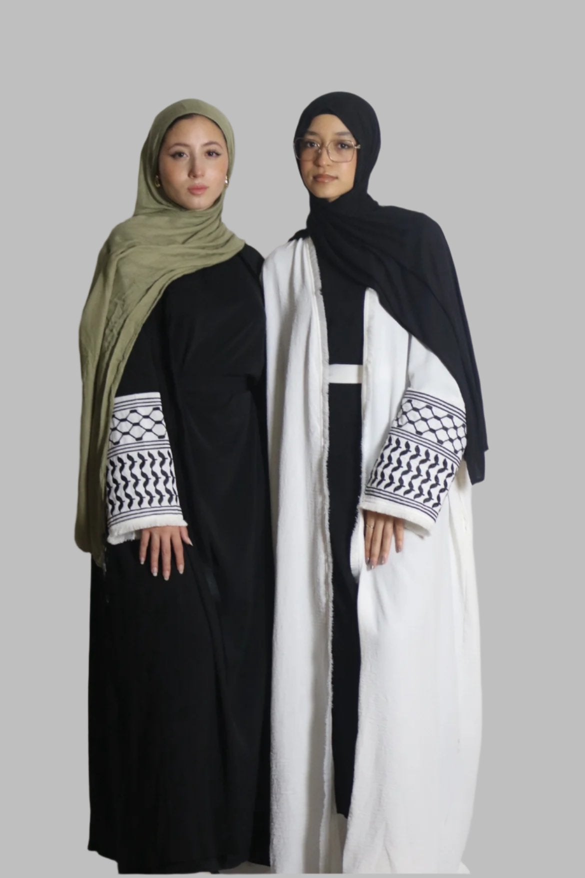Elegant Keffiyeh Abaya