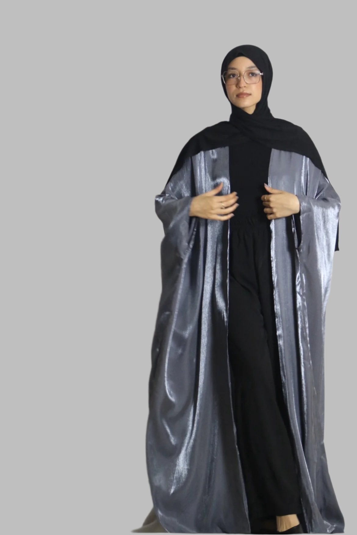Shimmering Kimono Cape